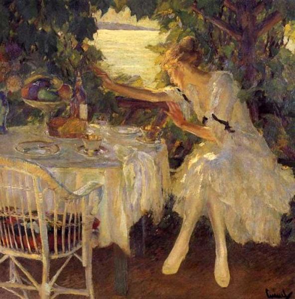 The Breakfast by Edward Alfred Cucuel Oil Painting Reproductions