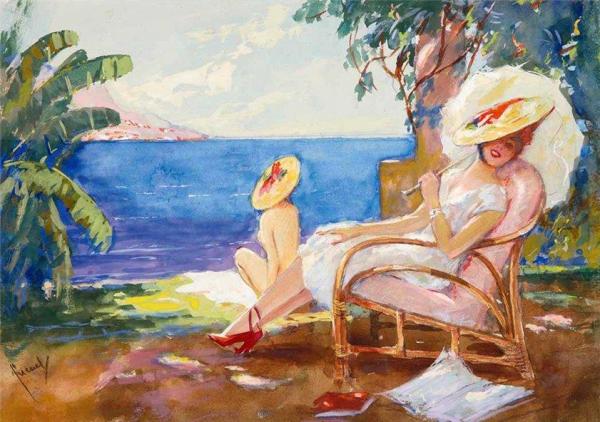 Winter Sun by Edward Alfred Cucuel Oil Painting Reproductions