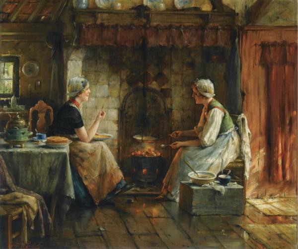 The Latest Gossip by Edward Antoon Portielje
