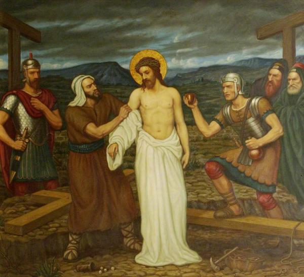Jesus Is Stripped Of His Raiment by Edward Arthur Fellowes Prynne Oil Painting Reproductions