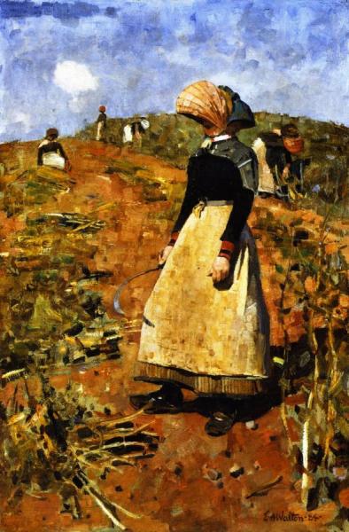 A Berwickshire Fieldworker by Edward Arthur Walton