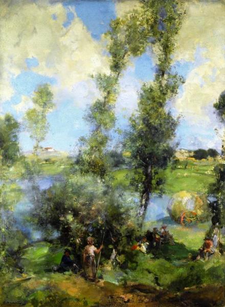 Edward Arthur Walton Haymaking, A Moments Respite