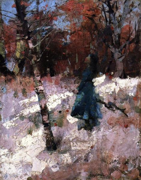 Autumn by Edward Atkinson Hornel Oil Painting Reproductions