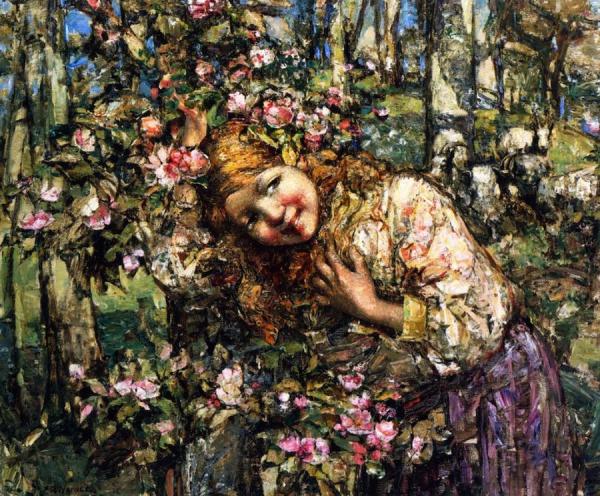 Springtime by Edward Atkinson Hornel