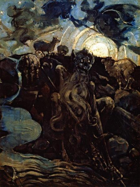 The Brownie Of Blednoch by Edward Atkinson Hornel