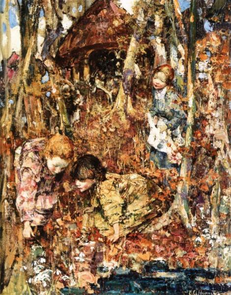 The First Snowdrops by Edward Atkinson Hornel