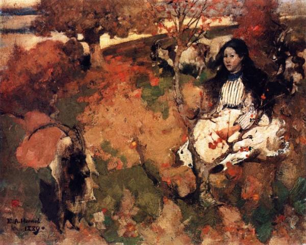 The Goatherd by Edward Atkinson Hornel