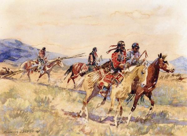 Crow Women by Edward Borein