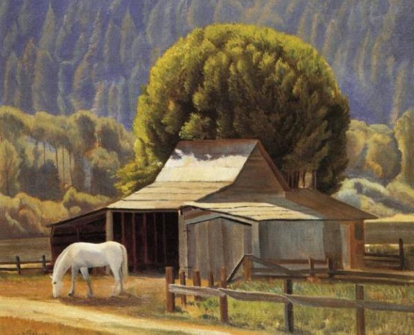 California Ranch Scene by Edward Bruce