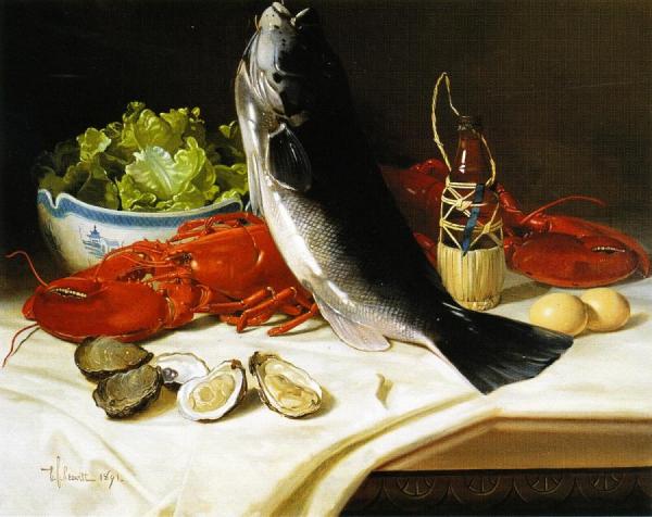 Still Life With Lobster by Edward C. Leavitt