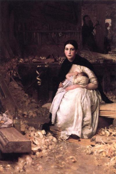 Mother And Child by Edward E. Simmons Oil Painting Reproductions