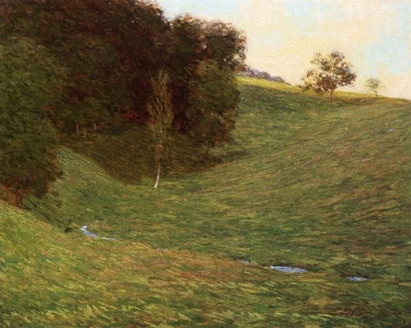 Creek By The Woods In Summer by Edward H. Barnard Oil Painting Reproductions