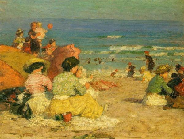A Day At The Beach by Edward Henry Potthast