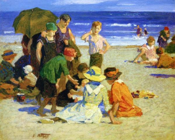 A Family Outing by Edward Henry Potthast Oil Painting Reproductions