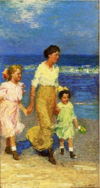 A Walk On The Beach by Edward Henry Potthast