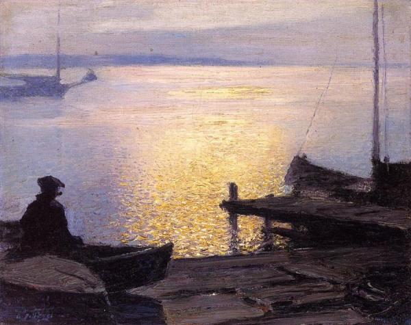 Along The Mystic River by Edward Henry Potthast