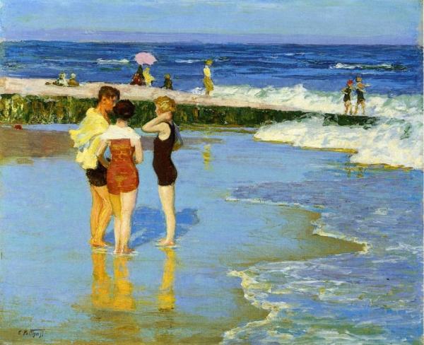 Edward Henry Potthast At Rockaway Beach