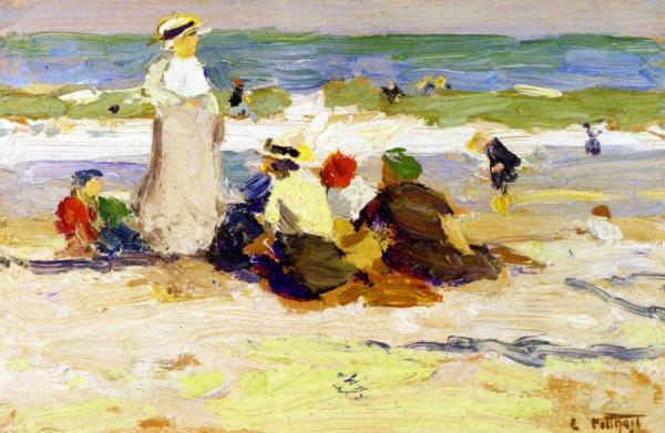 At The Beach by Edward Henry Potthast