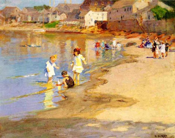 At The Beach by Edward Henry Potthast