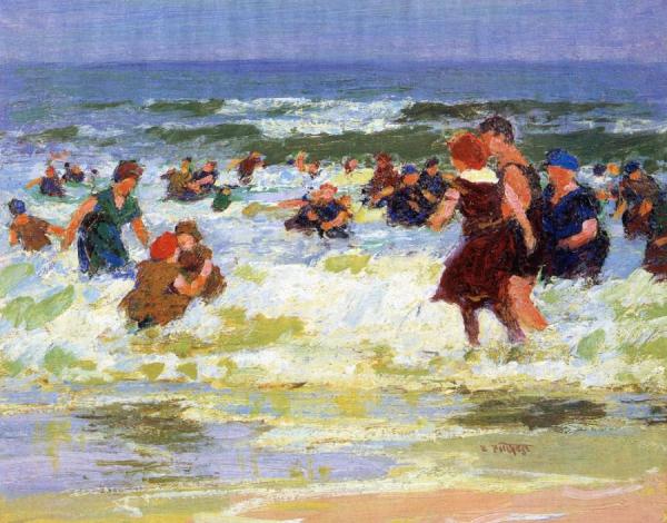 At The Beach by Edward Henry Potthast