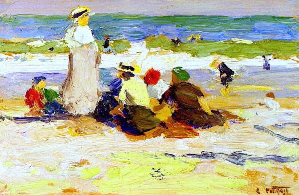 At The Beach by Edward Henry Potthast