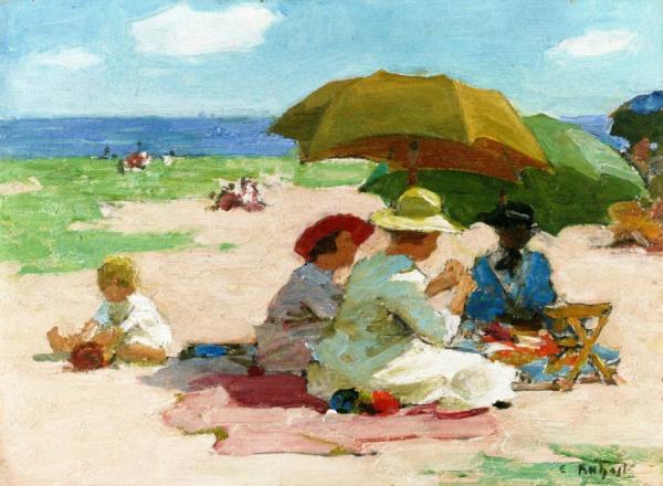 At The Beach by Edward Henry Potthast