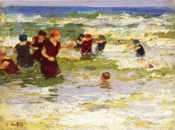 At The Beach by Edward Henry Potthast