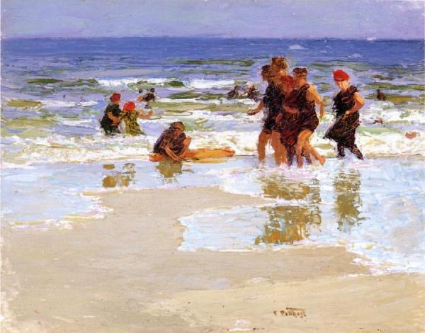 At The Seashore by Edward Henry Potthast