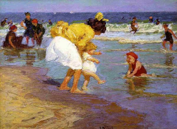 At The Seaside by Edward Henry Potthast