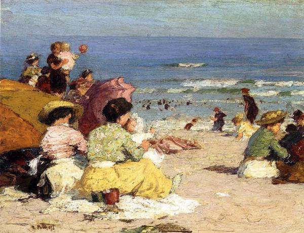 Beach Scene by Edward Henry Potthast