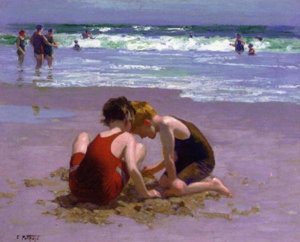 Beach Scene by Edward Henry Potthast