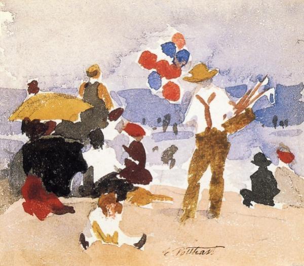 Beach Scene by Edward Henry Potthast