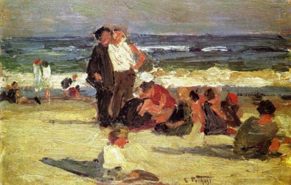 Beach Scene by Edward Henry Potthast