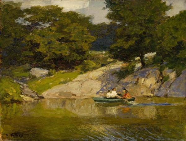 Boating In Central Park by Edward Henry Potthast