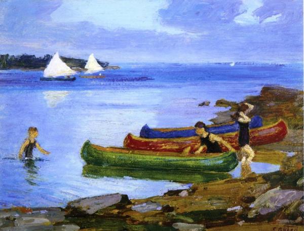 Canoeing by Edward Henry Potthast