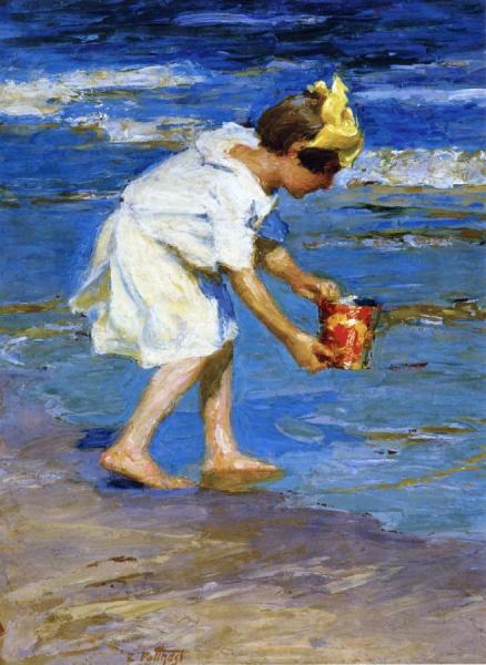 Girl With A Bucket by Edward Henry Potthast