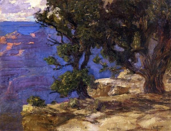 Grand Canyon Trees And Rocks by Edward Henry Potthast