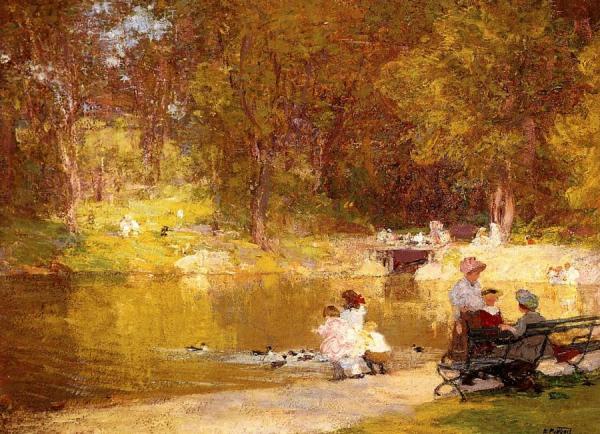 In Central Park by Edward Henry Potthast