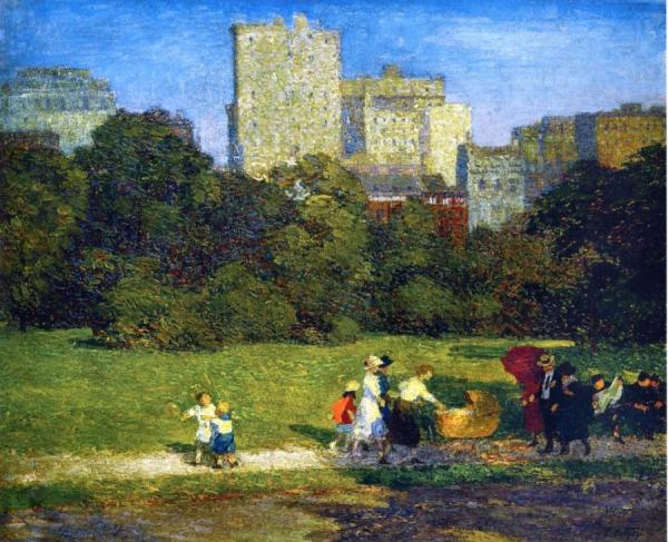 In Central Park by Edward Henry Potthast