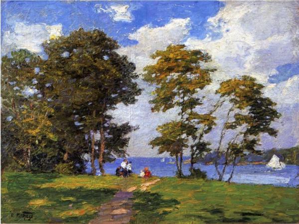 Landscape By The Shore by Edward Henry Potthast