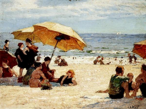 Manhattan Beach by Edward Henry Potthast