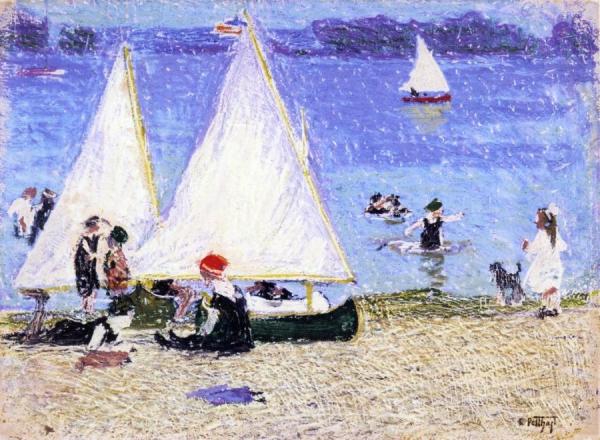 Off Shore by Edward Henry Potthast Oil Painting Reproductions