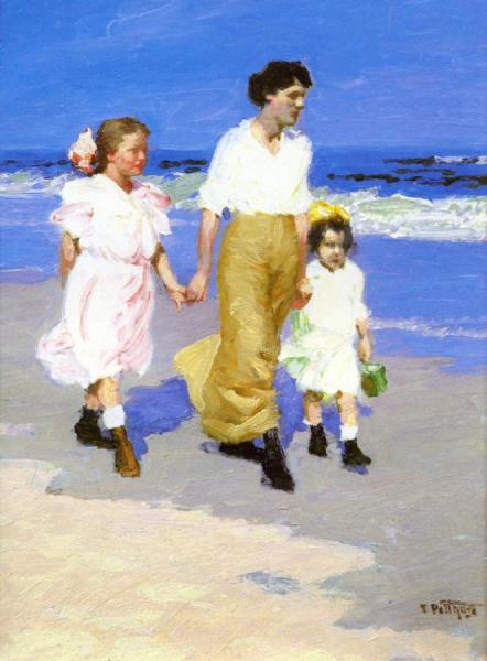 On The Beach by Edward Henry Potthast