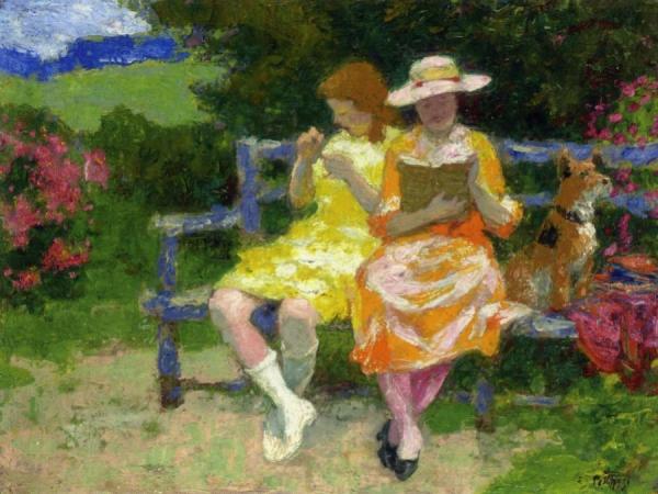 Edward Henry Potthast Park Bench