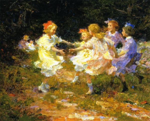 Ring Around The Rosey by Edward Henry Potthast
