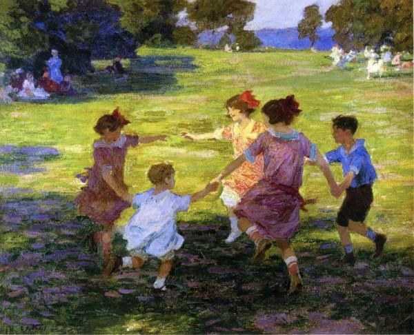 Ring Around The Rosie by Edward Henry Potthast