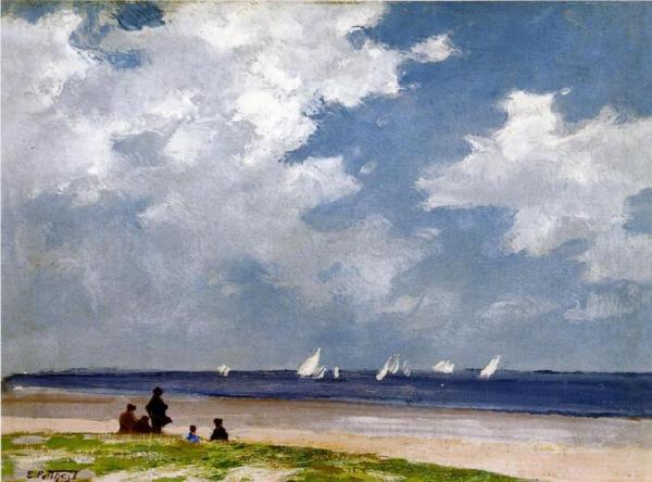 Sailboats Off Far Rockaway by Edward Henry Potthast