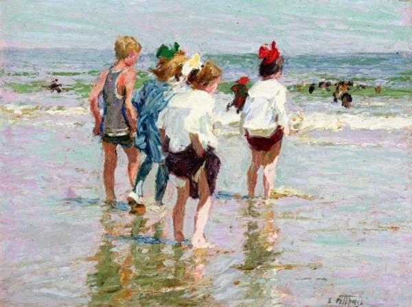 Summer Day, Brighton Beach by Edward Henry Potthast