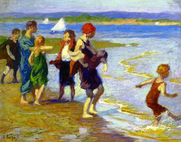 The Bathing Beach by Edward Henry Potthast