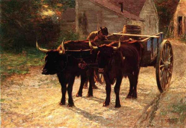 The Ox Cart by Edward Henry Potthast